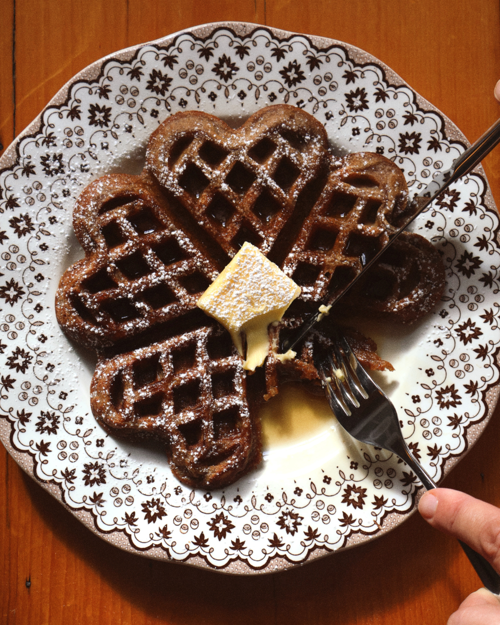 Cinnamon Sweetheart Waffles